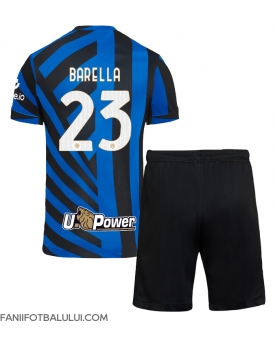 Inter Milan Nicolo Barella #23 Echipament de Fotbal Replică 2024-25 Copii Acasa (+ Șorturi)